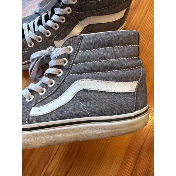 Vans Charcoal and White High-Top Sneakers - Picture 5 of 12